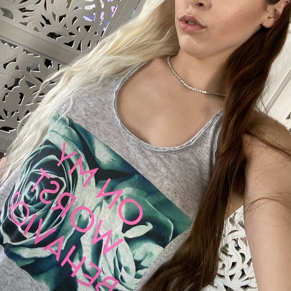 On my worst behavior tank // bundle 3 get free shipping - Picture 1 of 8